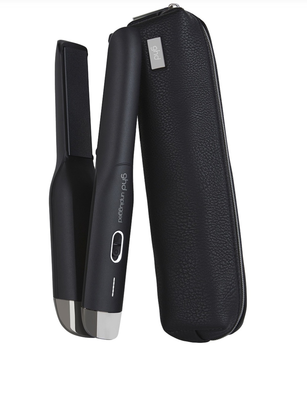 ghd Unplugged Cordless Hair Straightener in Black with Silver Accents